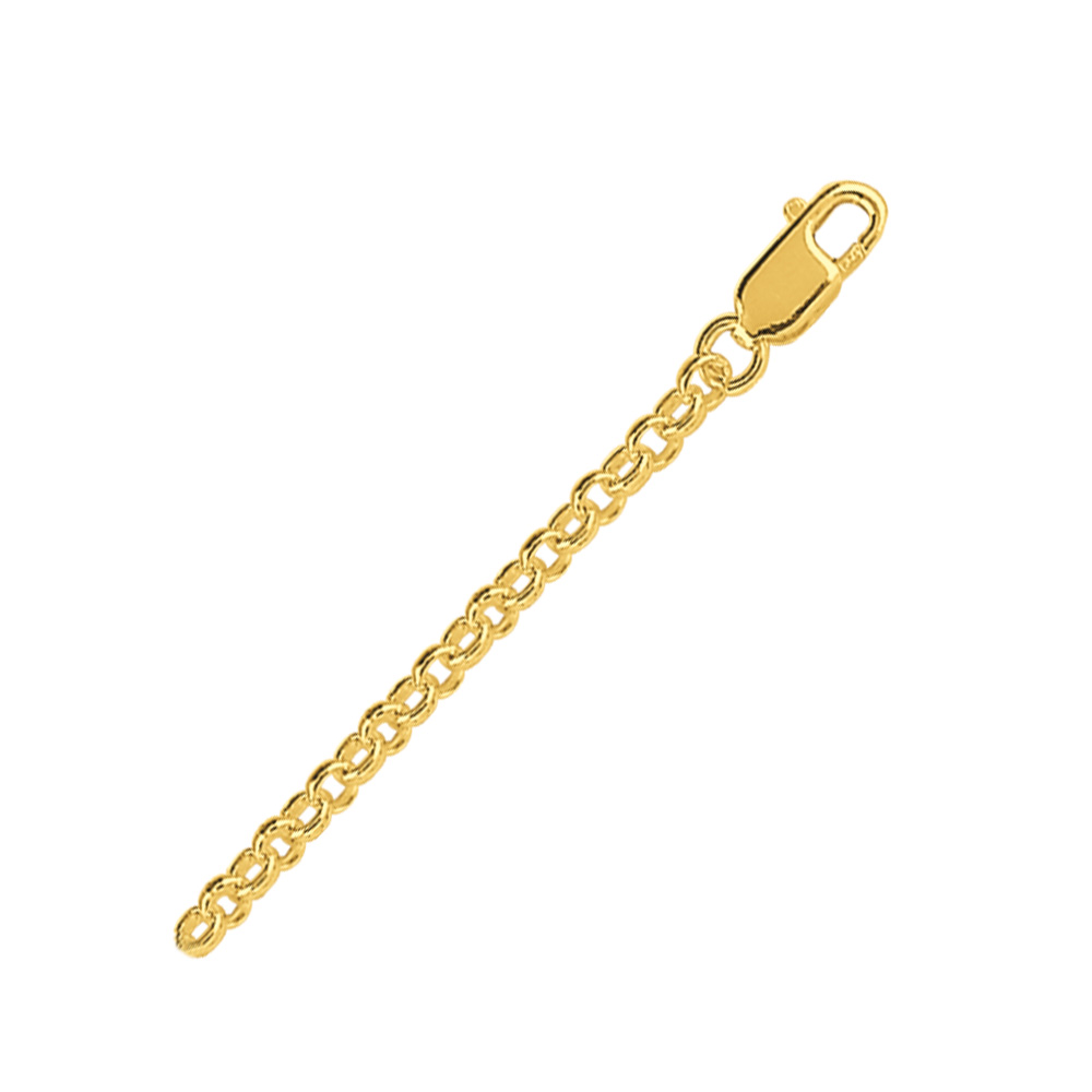 Gold plated belcher chain extension