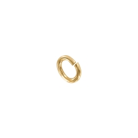 Gold plated oval jump rings