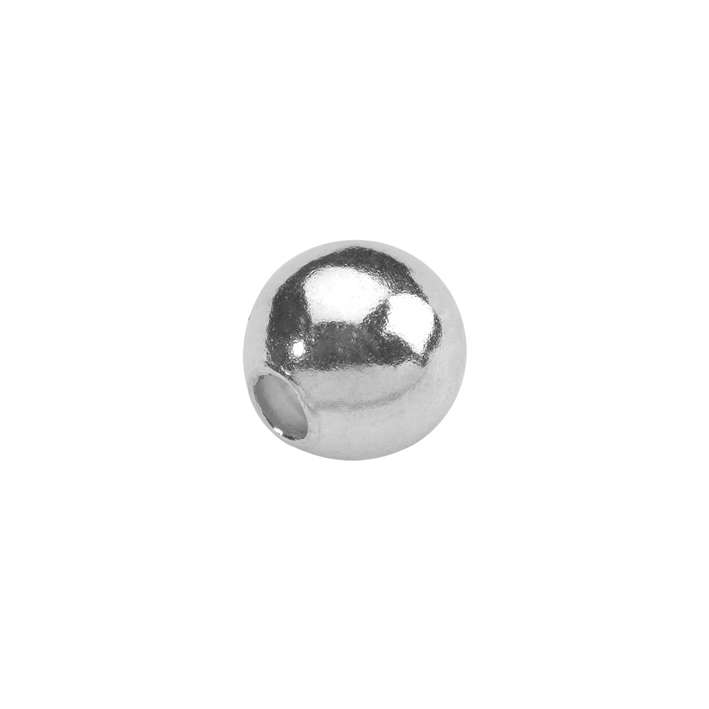 Round sterling silver spacer beads