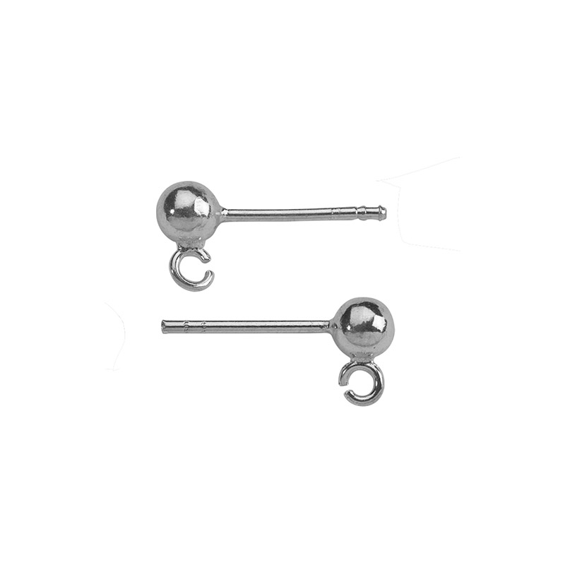 Sterling silver bead and ring pins
