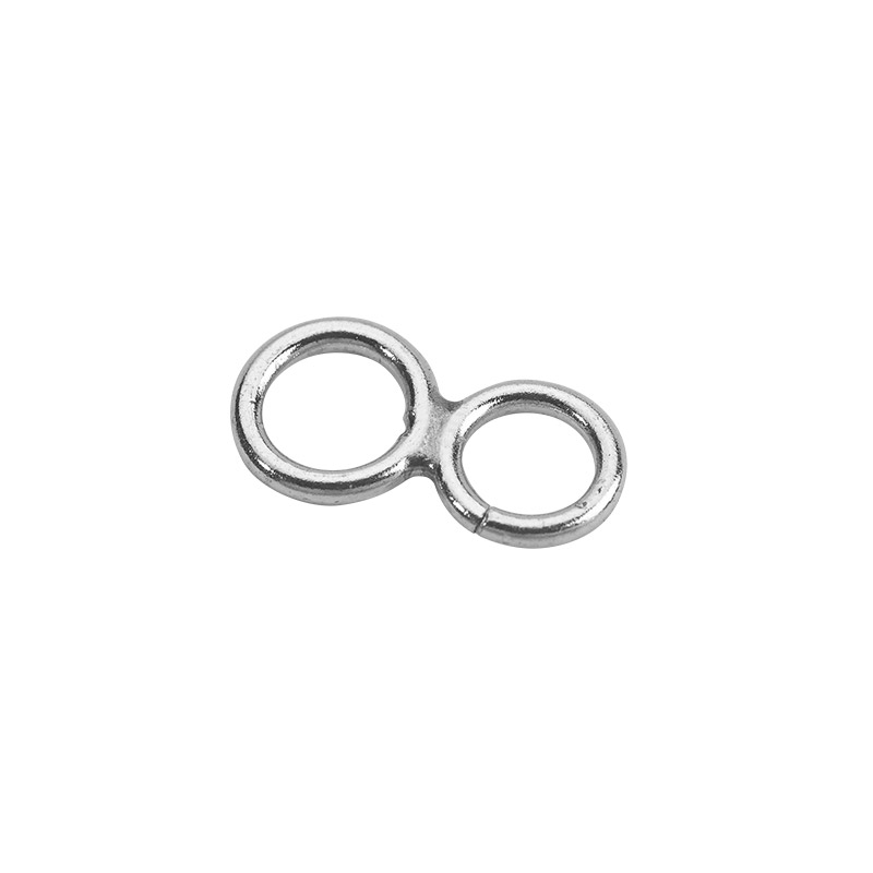 Sterling silver double jump rings (figure of eight)