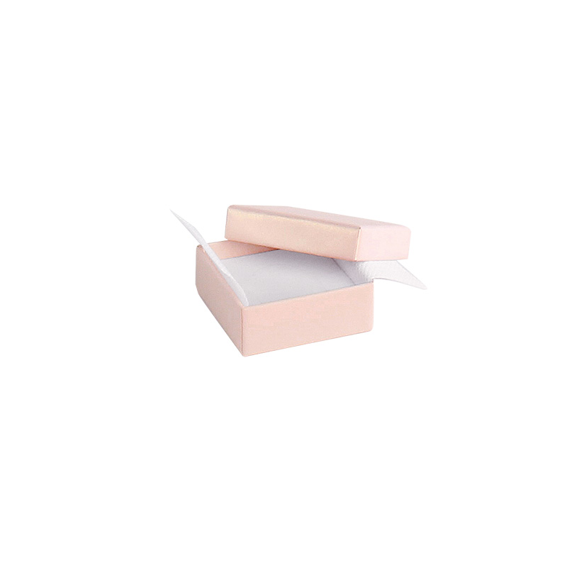 Pearlescent and matt finish light pink card universal box
