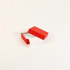 Red satin finish card universal box