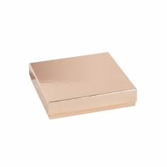 Rose-gold mirror finish card necklace box