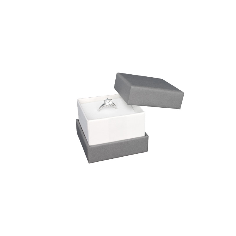 Two tone matt card jewellery presentation box