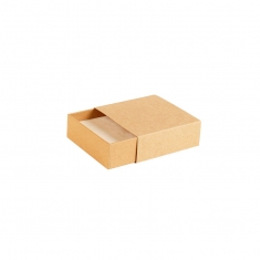 Natural kraft matchbox style ring box