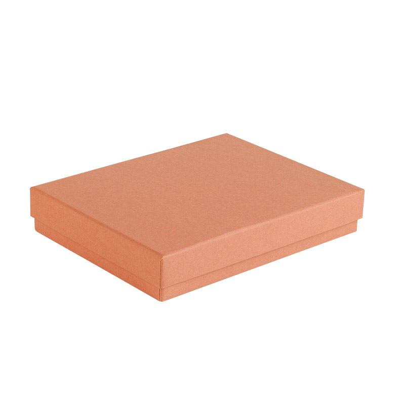 Red satin finish card ring box