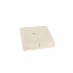 Cream coloured suedette necklace box