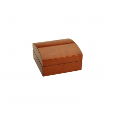 Varnished wooden jewellery presentation box