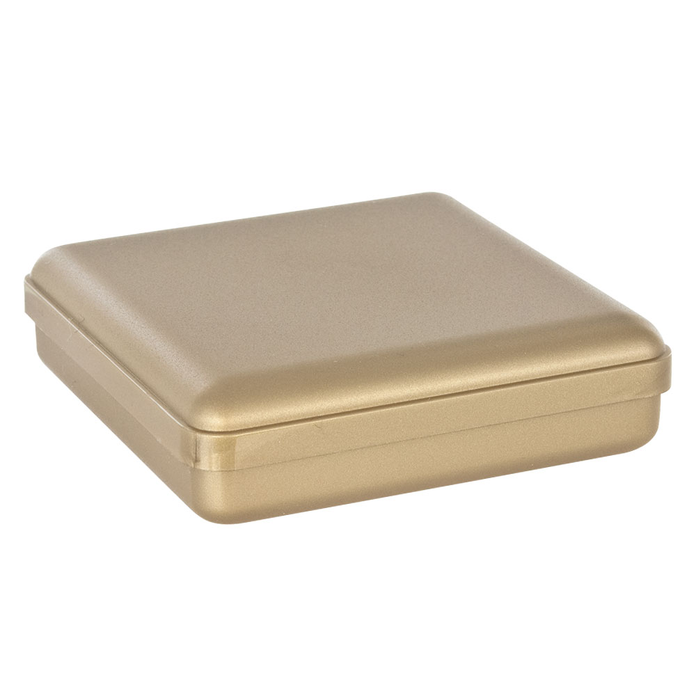 Gold-coloured opaque trinket box