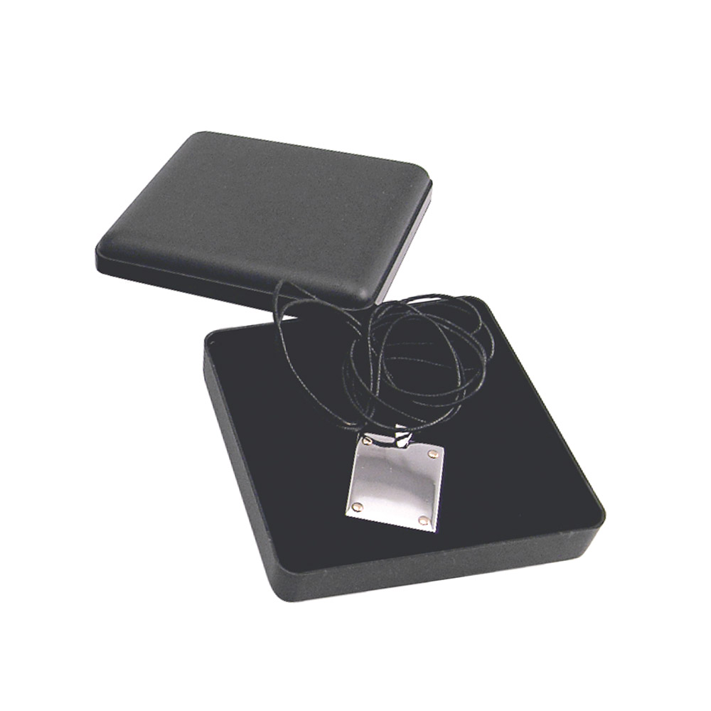 Opaque plain black plastic universal box