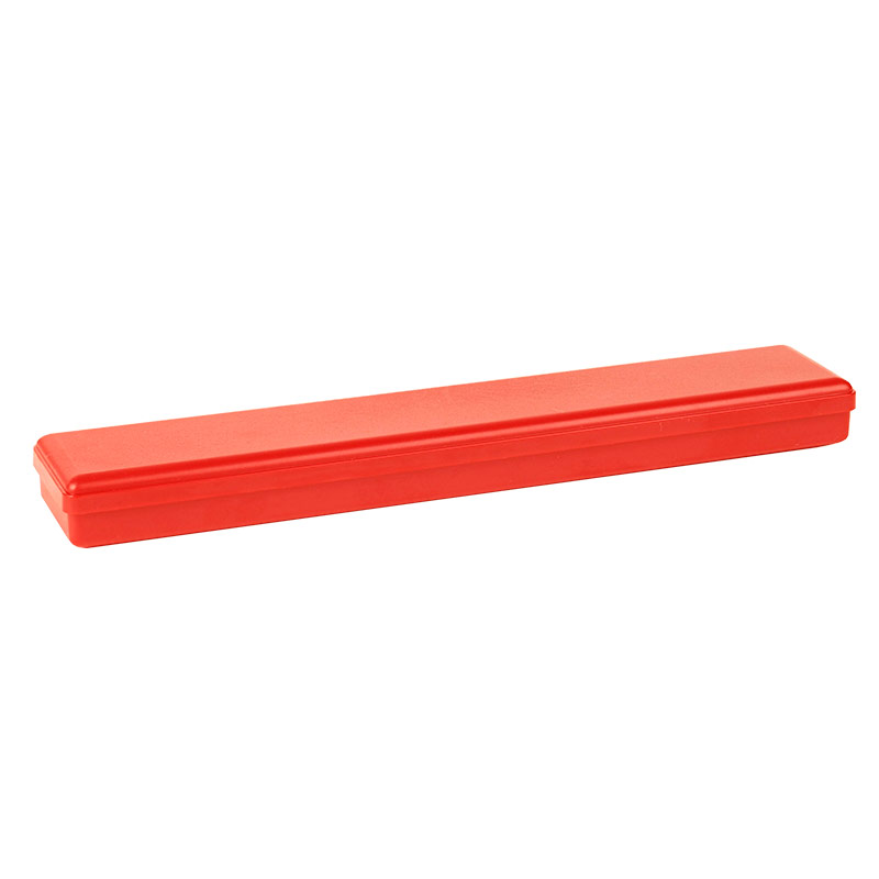 Opaque plain red plastic bracelet box