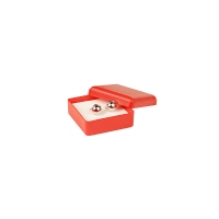Opaque plain plastic jewellery box
