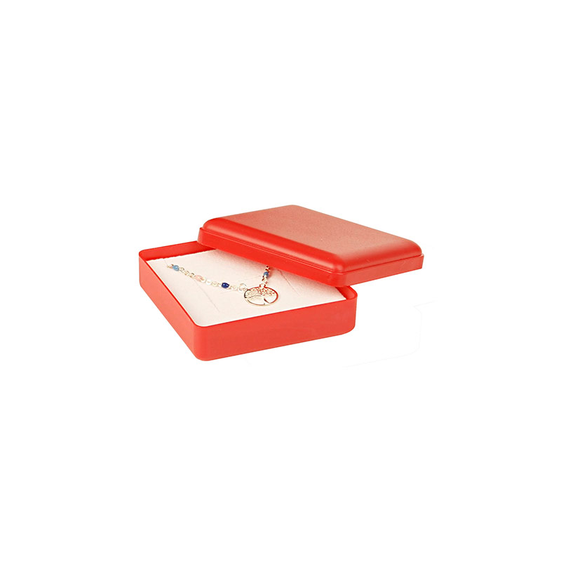 Opaque plain plastic jewellery box