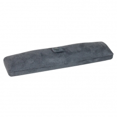 Grey, chamois finish leatherette bracelet box