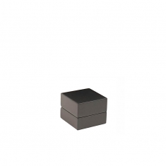 Black satin finish painted luxury wood earring box