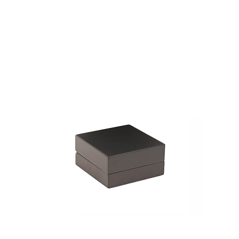 Satin finish luxury black painted wood earrings/pendant box