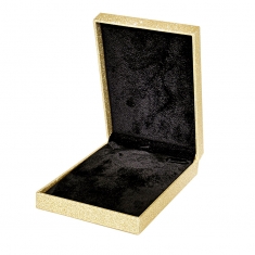 Gold glitter-covered necklace box
