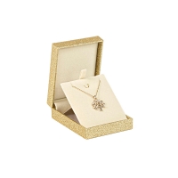 Gold glitter finish earring/pendant box