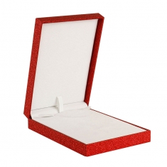Red glitter finish necklace box
