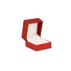 Red glitter finish ring box