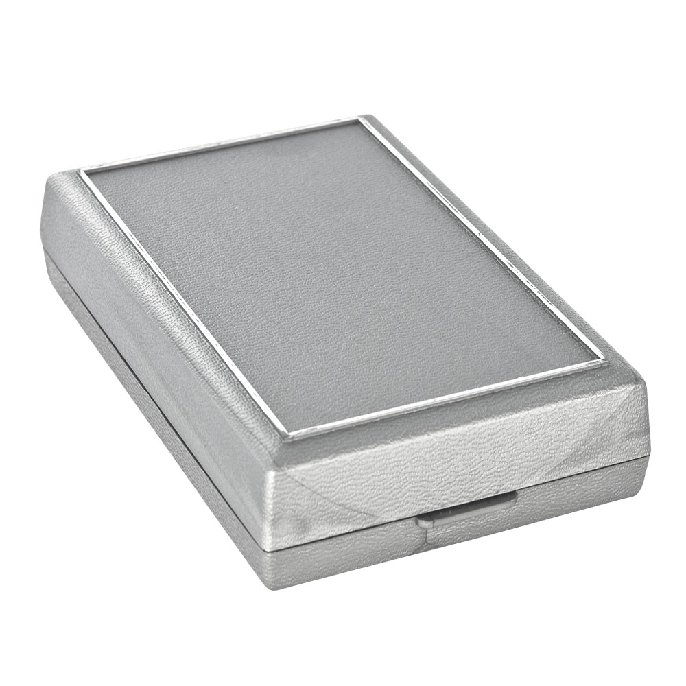 Hinged plastic jewellery presentation box