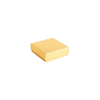 Textured and smooth shiny gold-coloured card ring/universal box