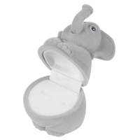 Novelty elephant ring or earring box