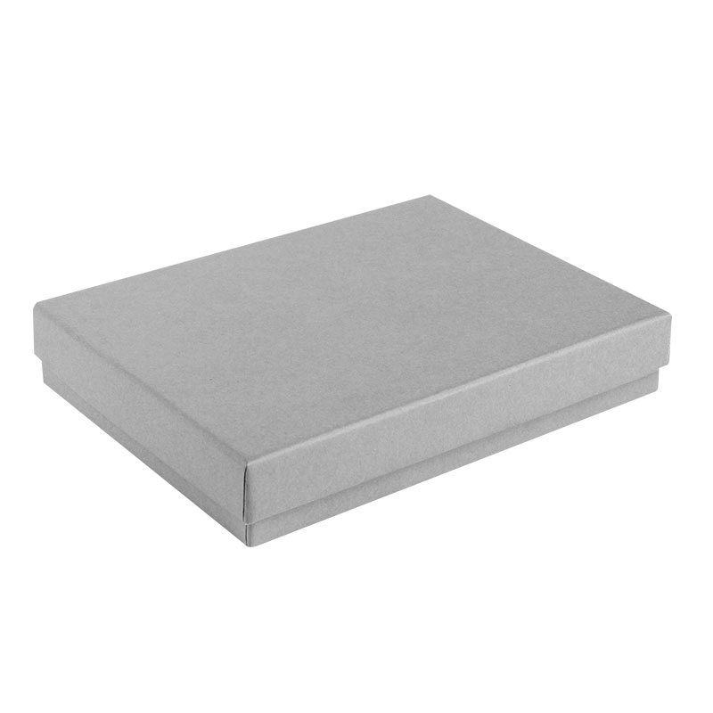 Matt grey card necklace box