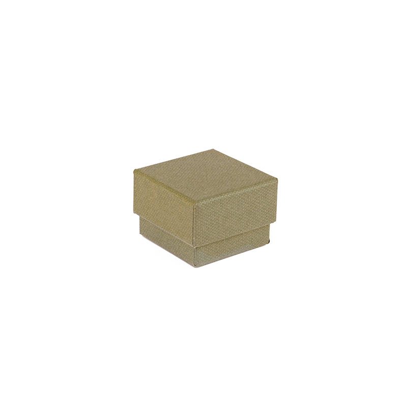 Matt textured finish khaki ring box