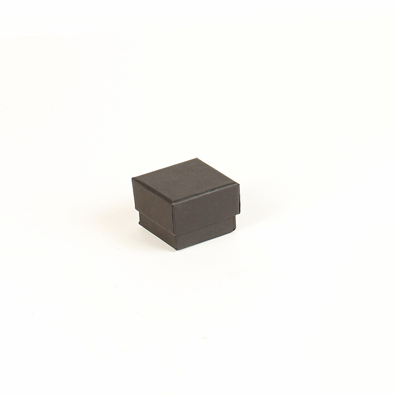 Smooth finish matt black card ring box