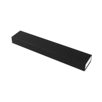 Black matt finish matchbox style bracelet box with glossy white drawer