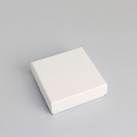 Eco friendly white card universal jewellery presentation boxes, cotton insert