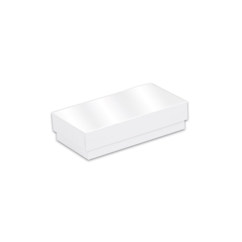 Glossy white card pendant box