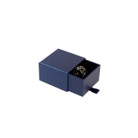 Matchbox style, pearlecent-finish card jewellery presentation boxes - ribbon pull