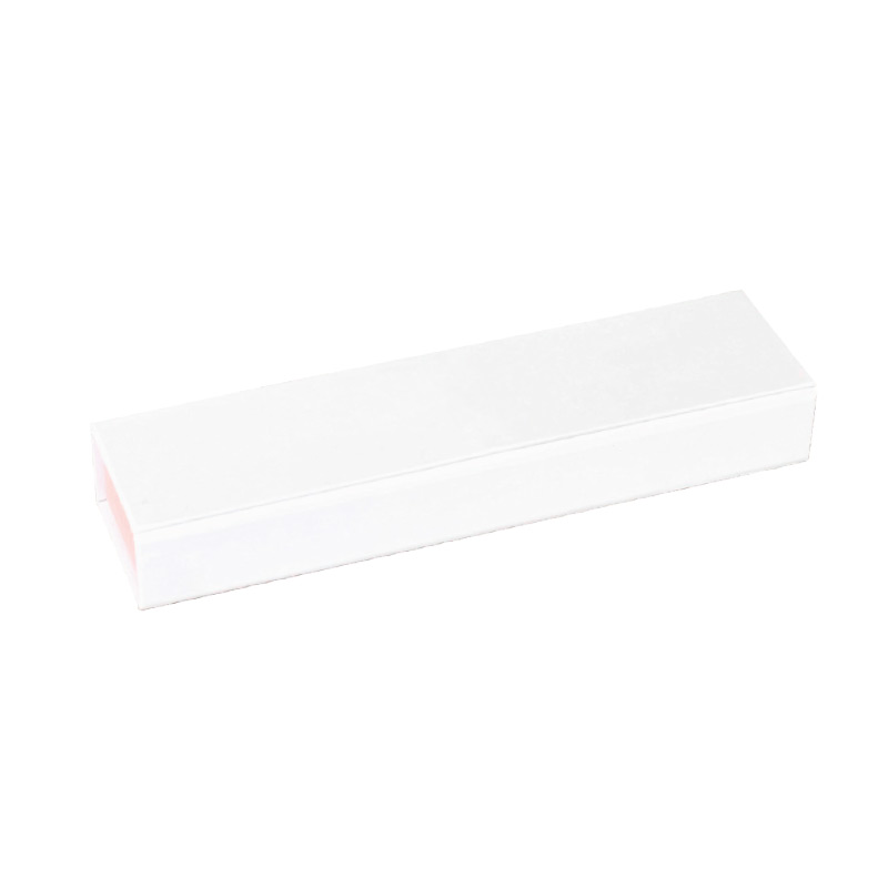 Matt white / pale pink card bracelet box with magnetic seal