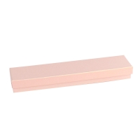 Pearlescent and matt finish light pink card bracelet box