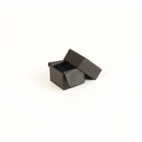 Smooth finish matt black card ring box