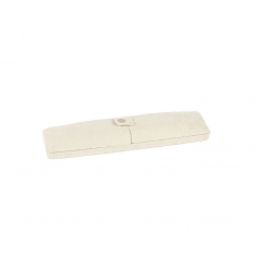 Cream coloured suedette bracelet/watch box