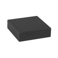 Black soft touch finish leatherette bangle box