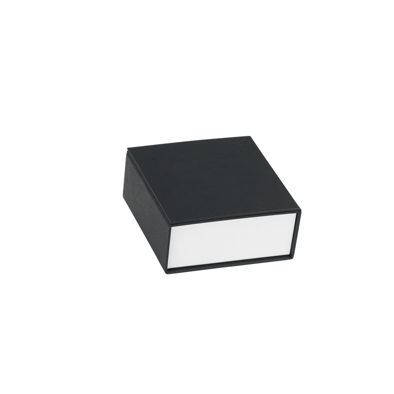 Matt white/black cardboard universal box with magnetic closure