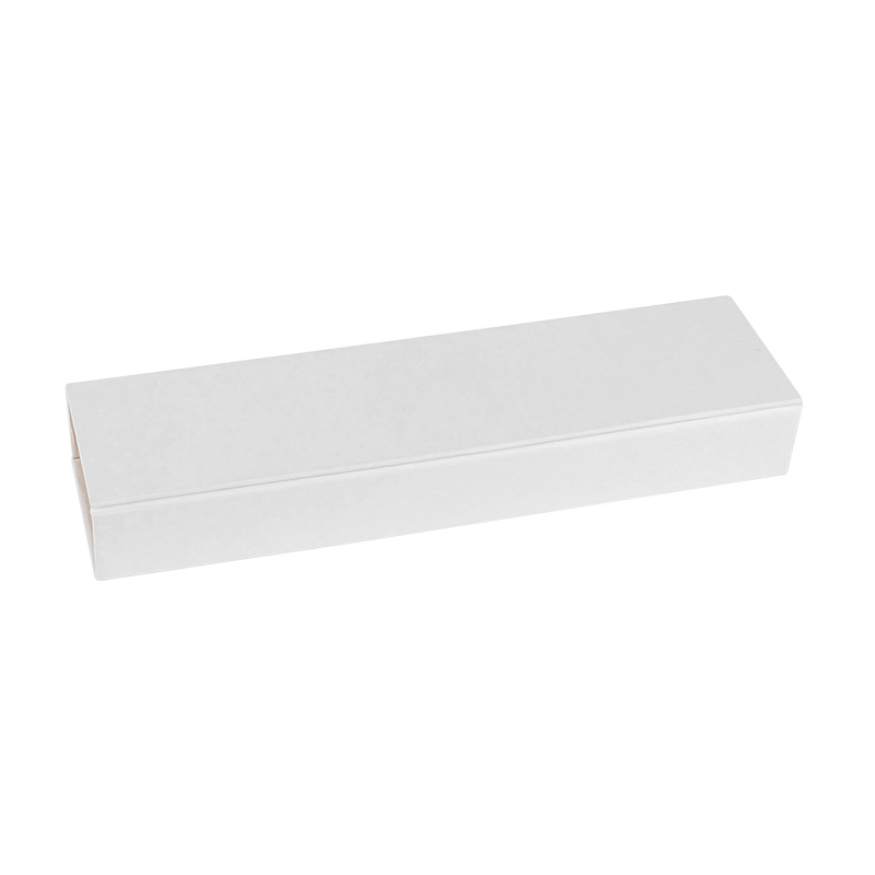 Matt white / pearlescent plum card bracelet box with magnetic seal