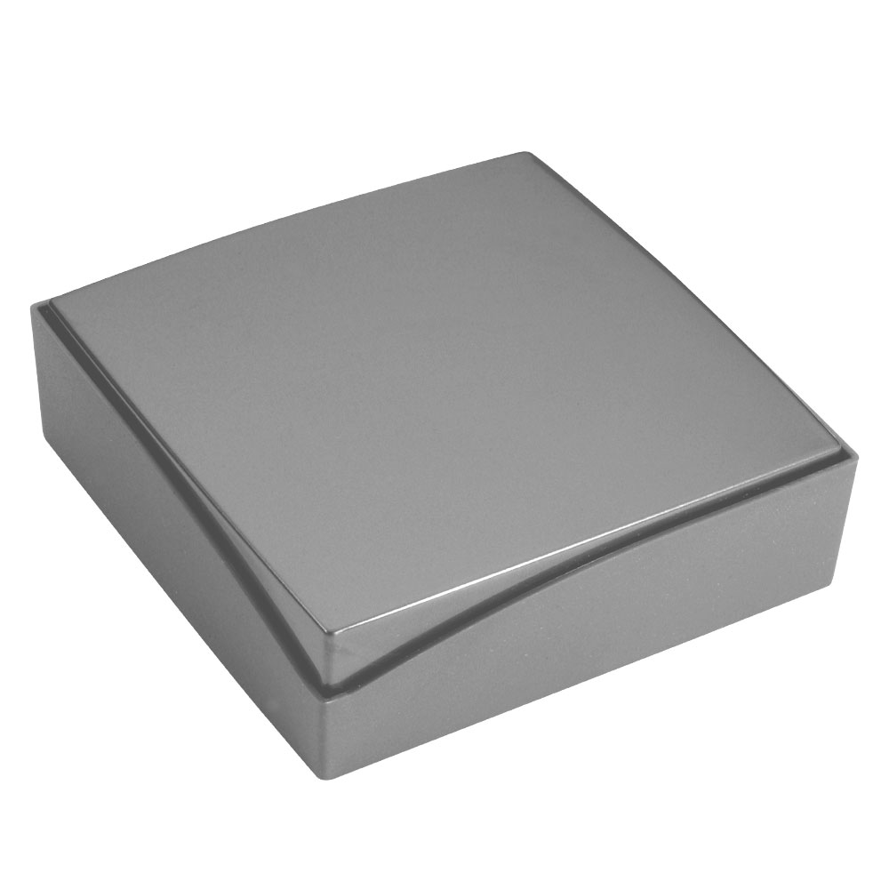 Grey matt and glossy finish plastic universal box