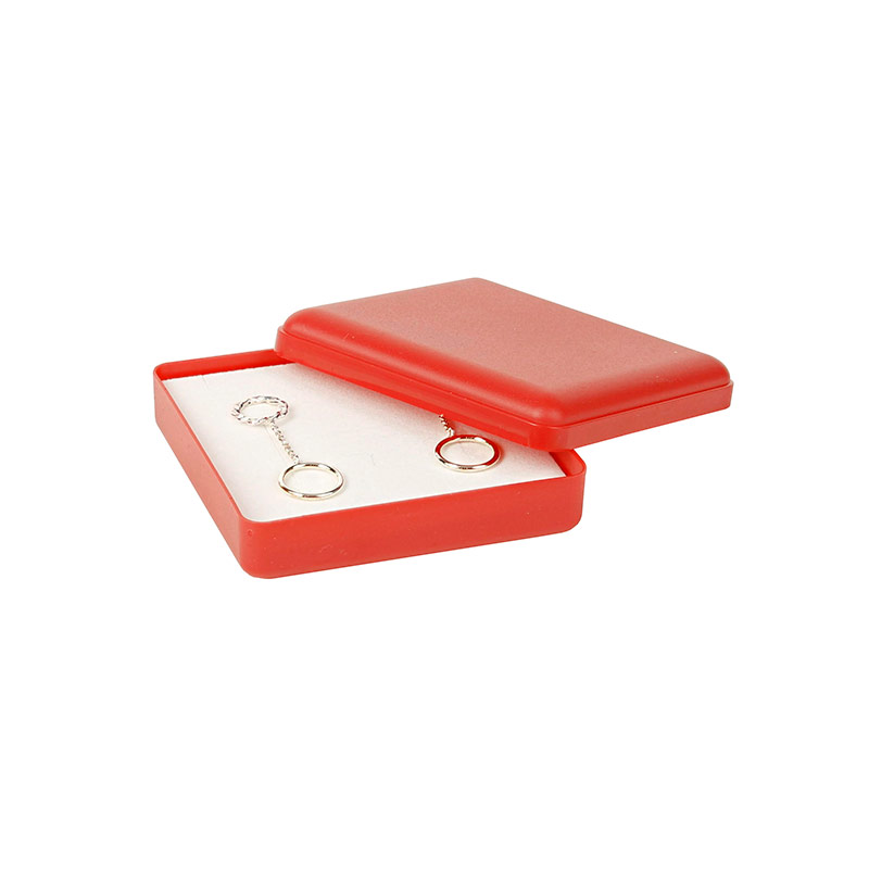 Red plastic trinket box