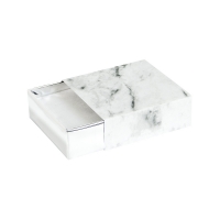 \'White marble\' card matchbox style universal trinket box