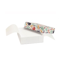 White card universal box with colourful bouquet motif
