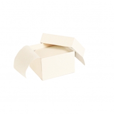 Light natural card and recycled leather ring box