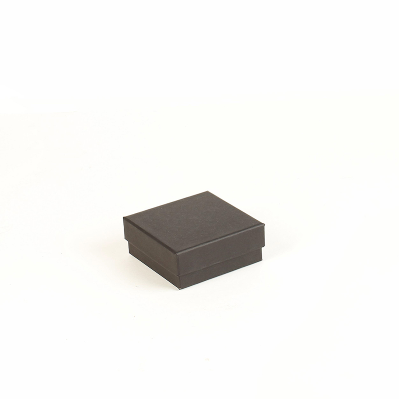 Smooth finish matt black card ring box