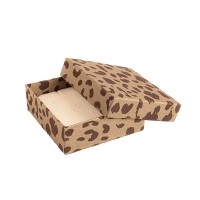 Leopard motif black card universal box