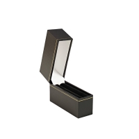 Leatherette bangle presentation box with gold border